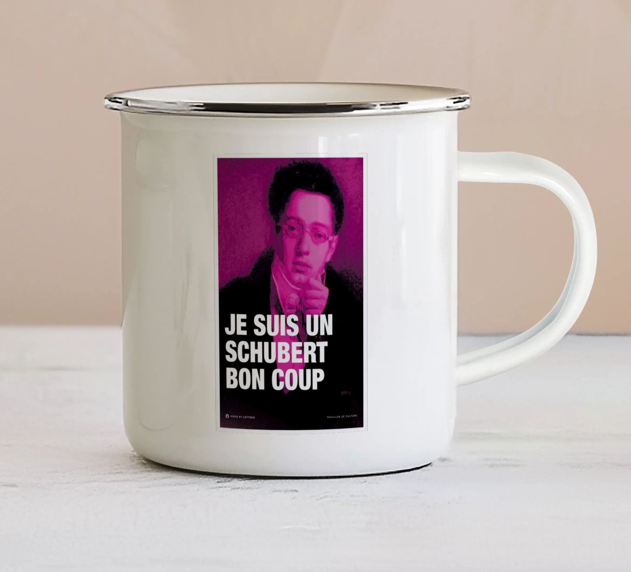 Schubert tazza in smalto da Fists Et Lettres