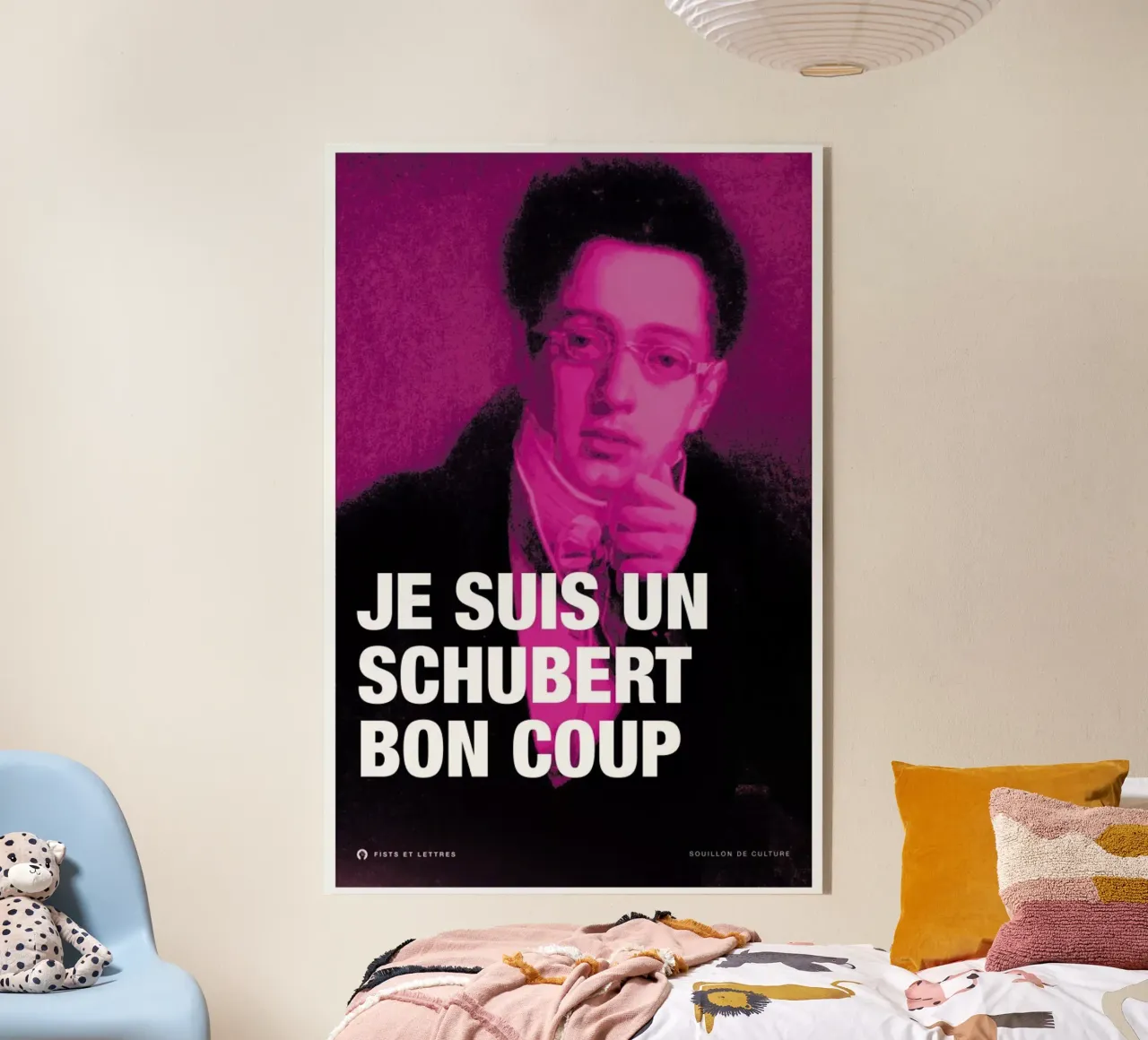 Schubert plexiglas de Fists Et Lettres