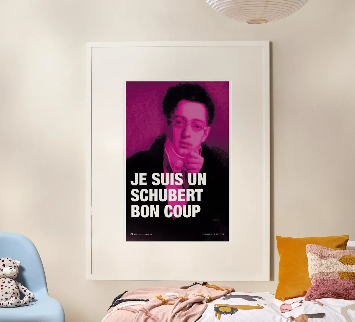 Schubert poster van Fists Et Lettres