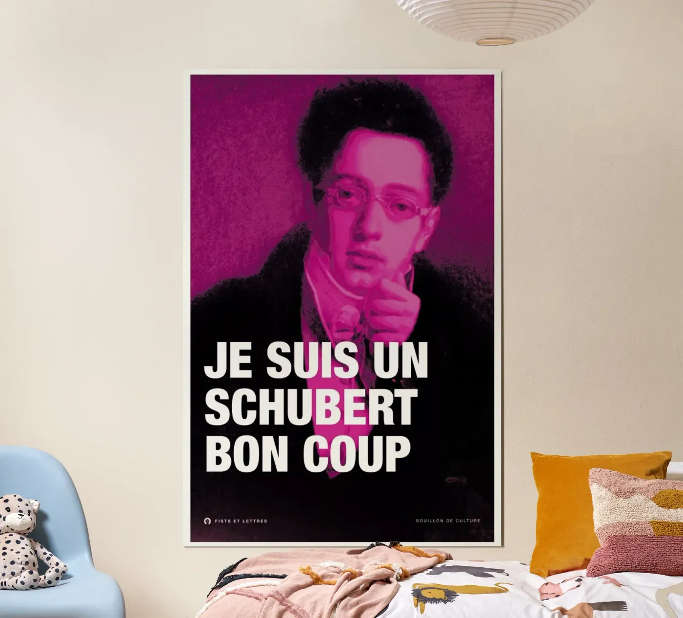 Schubert poster van Fists Et Lettres