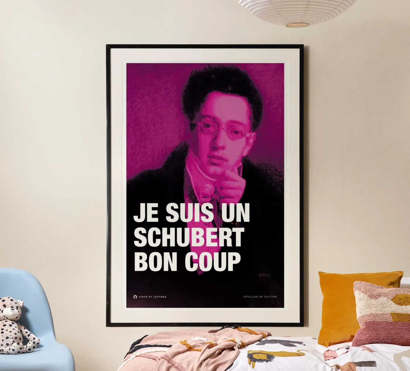 Schubert poster van Fists Et Lettres