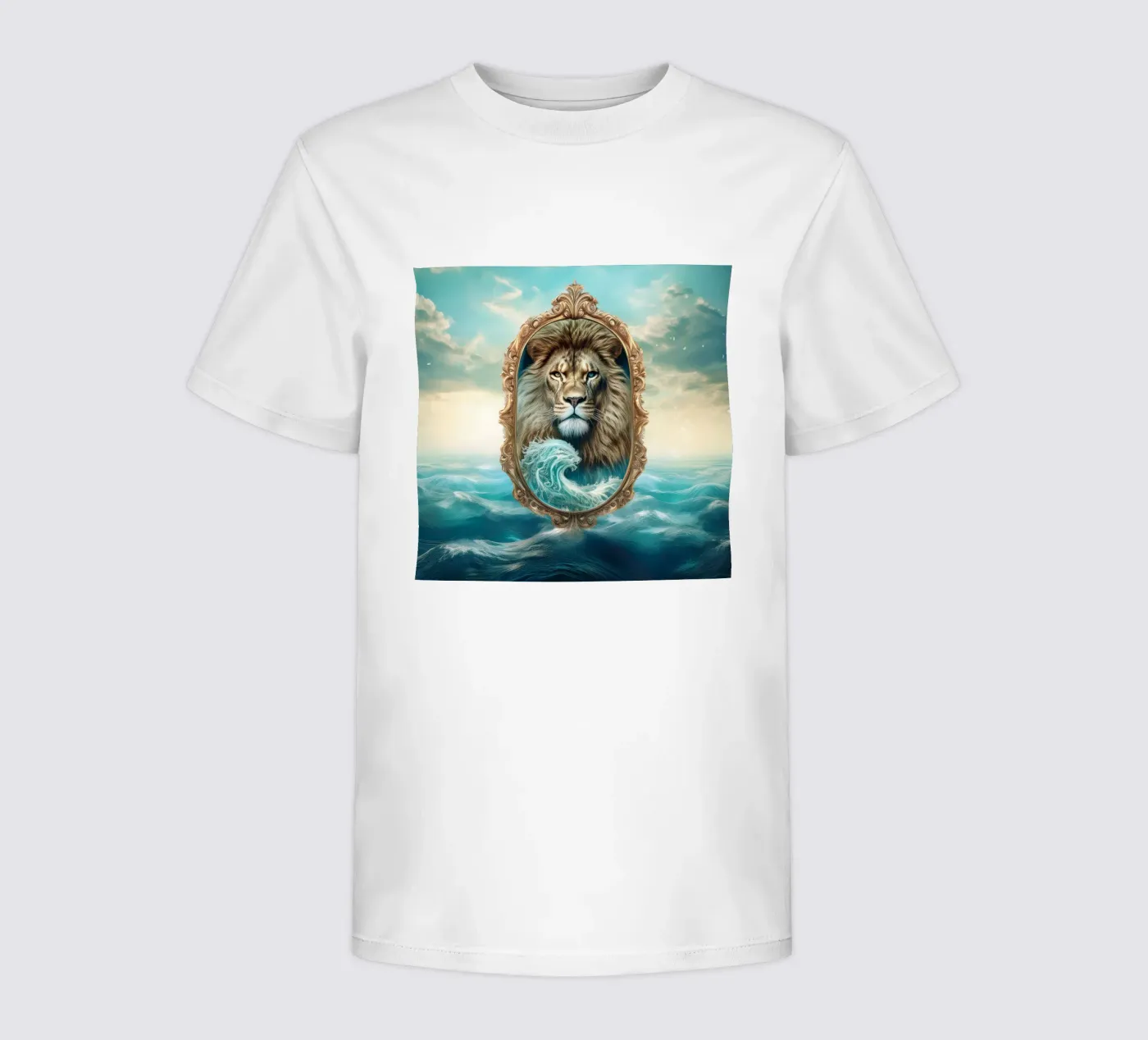 leone1 t-shirt bambini da kimmindmuse