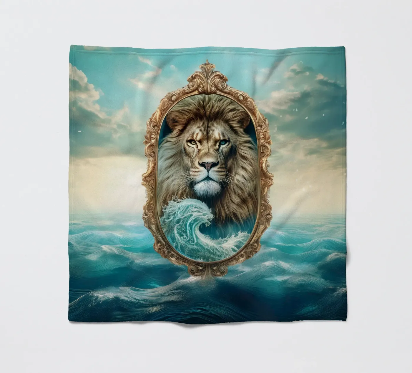 Löwe1 Fleecedecke von kimmindmuse
