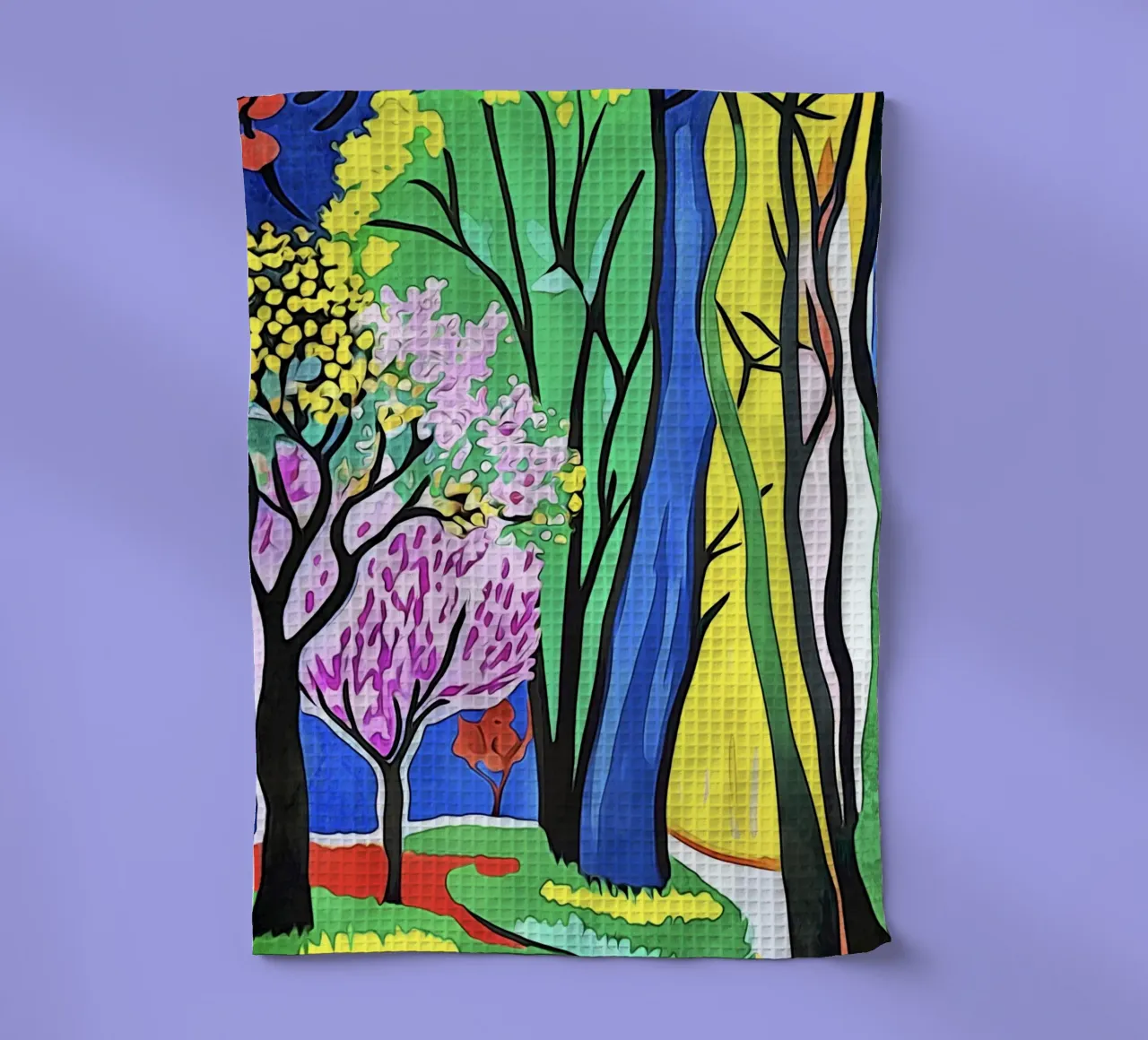 Paysage coloré, motif 2 torchon de ZAMART