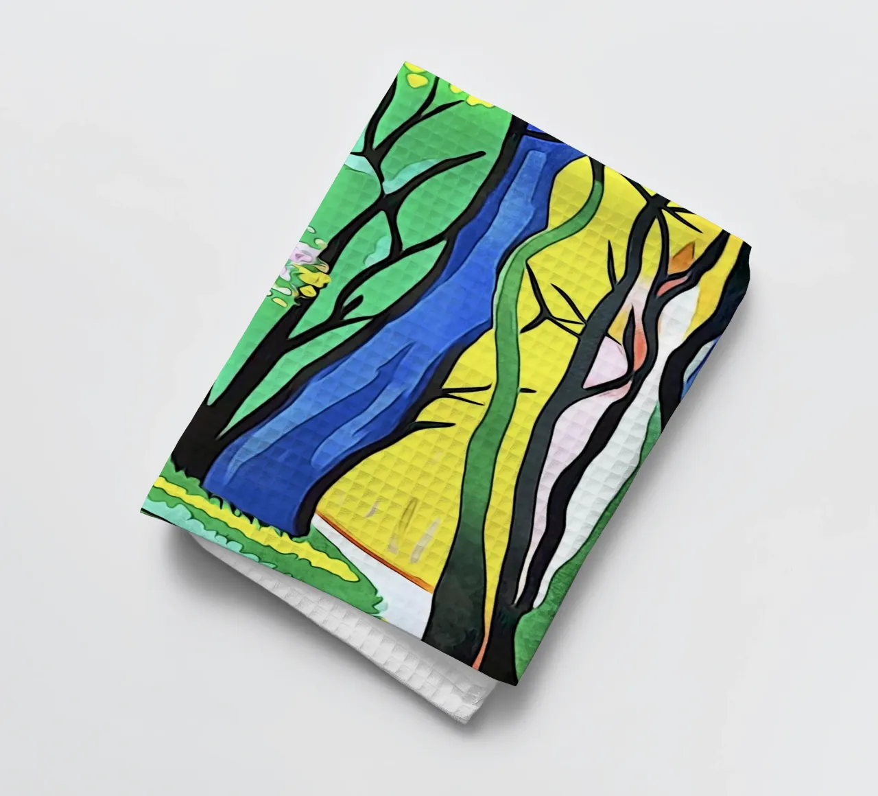 Paysage coloré, motif 2 torchon de ZAMART
