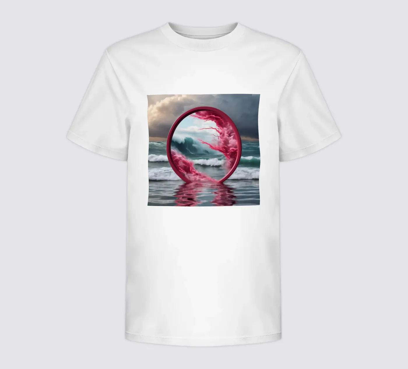 red wave t-shirt bambini da kimmindmuse