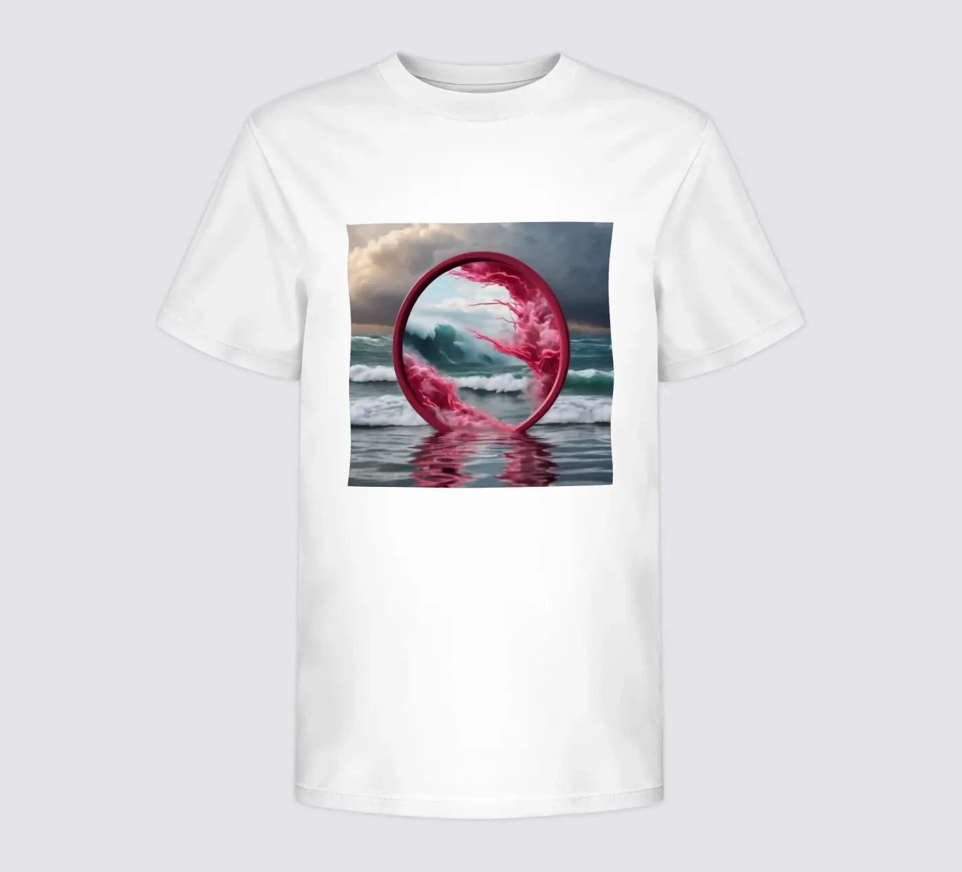 red wave t-shirt bambini da kimmindmuse