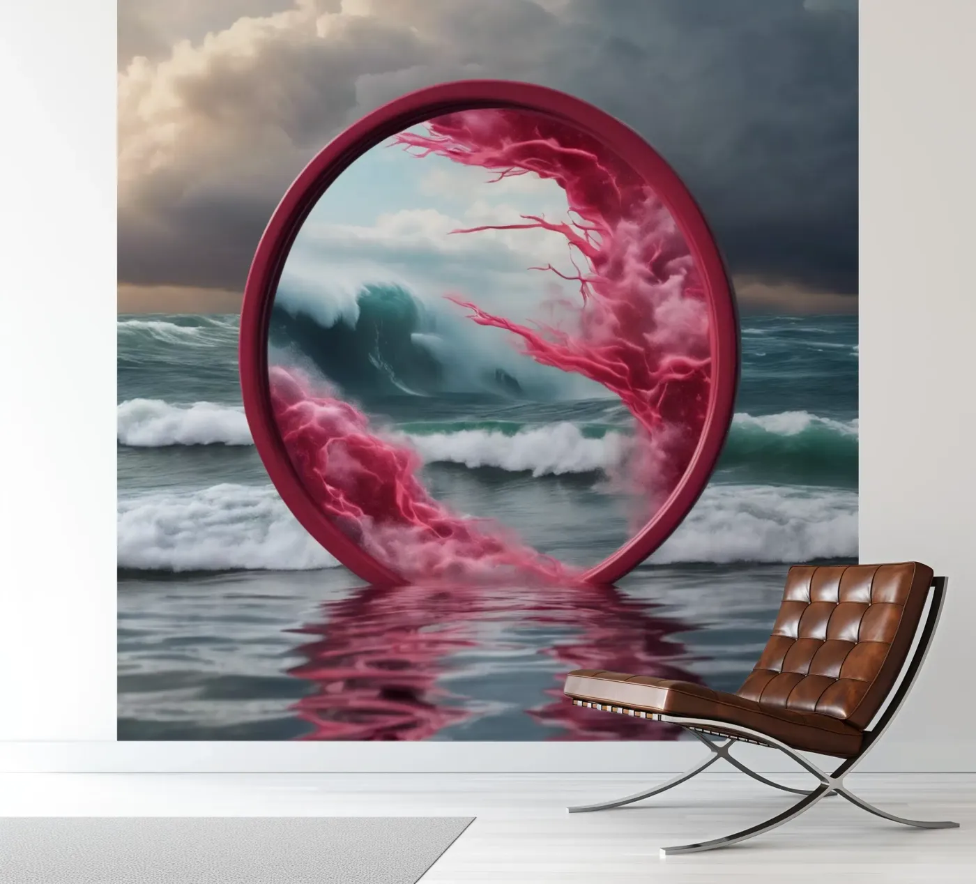 rode golf fotobehang van kimmindmuse