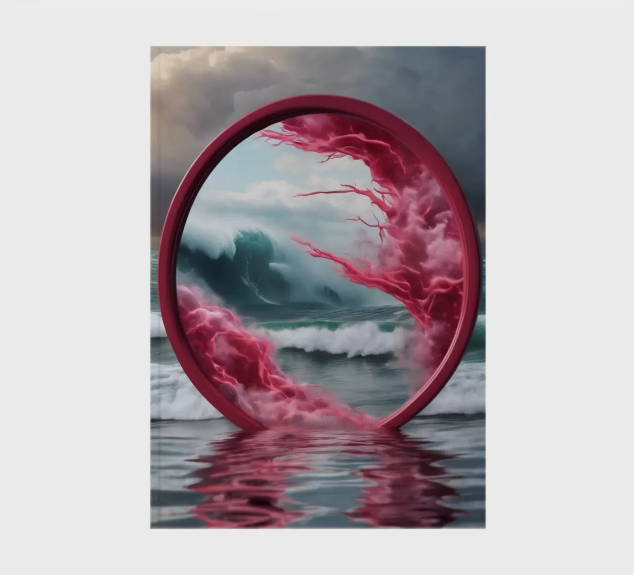 red wave notebook by kimmindmuse