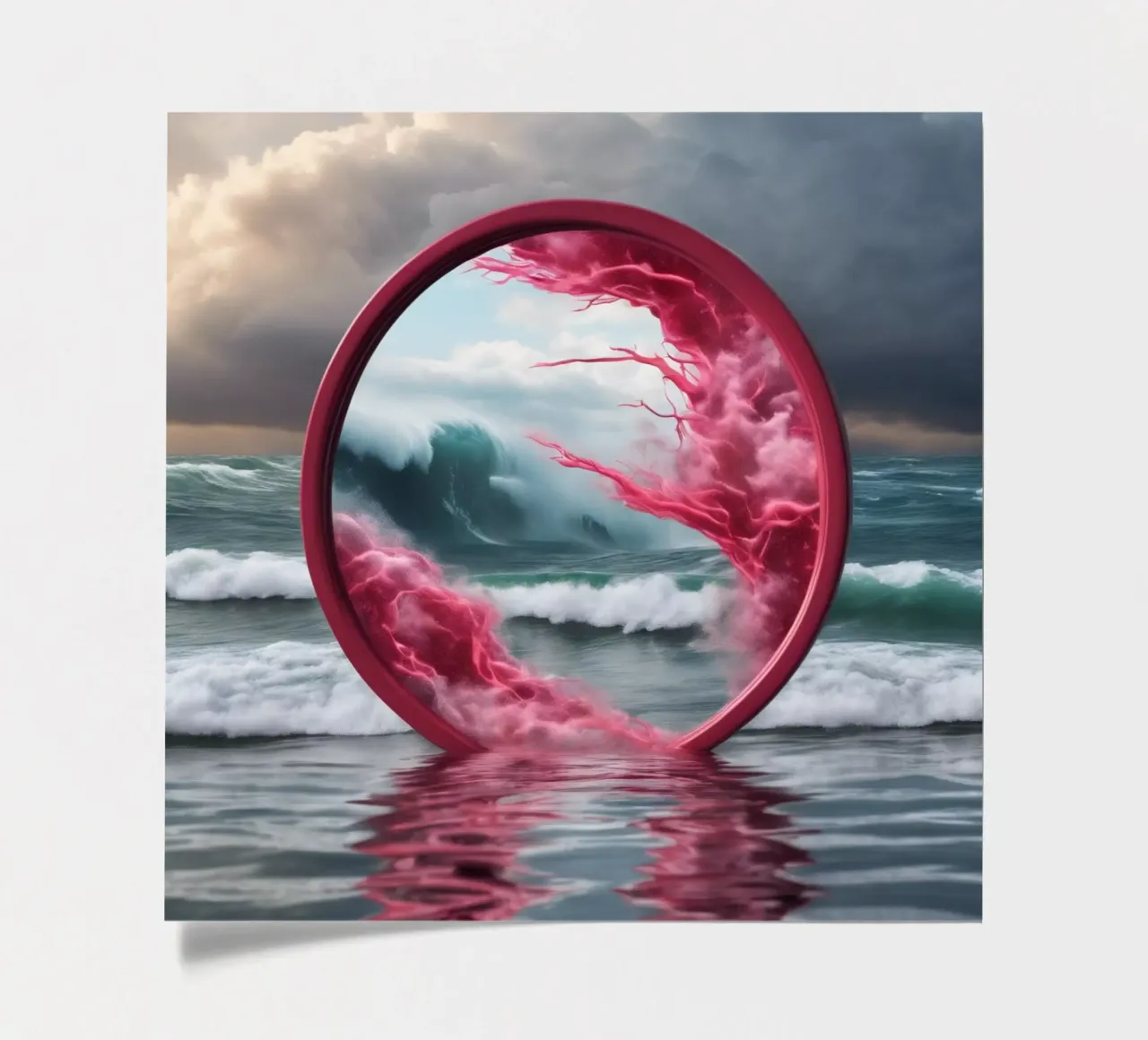 red wave sticker sheet by kimmindmuse