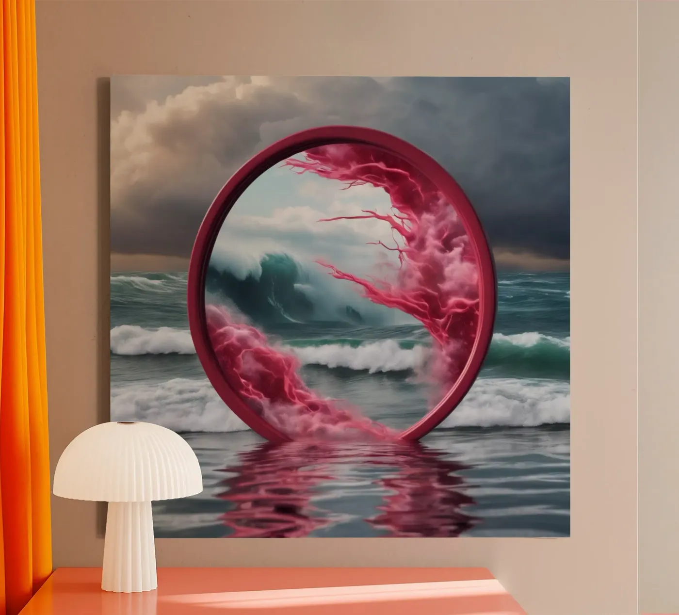 onda rossa tela da kimmindmuse