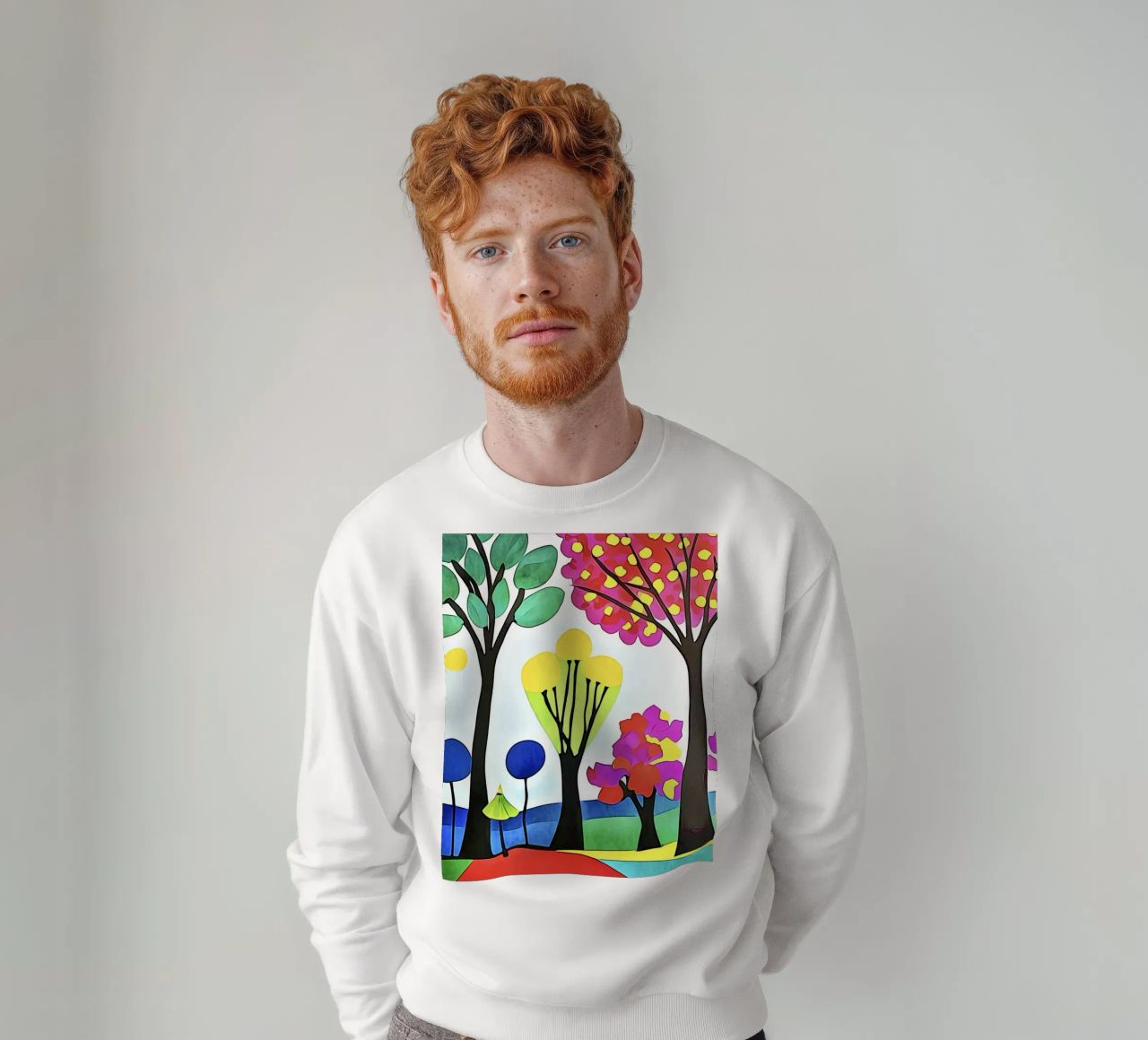 Paesaggio colorato felpa da ZAMART