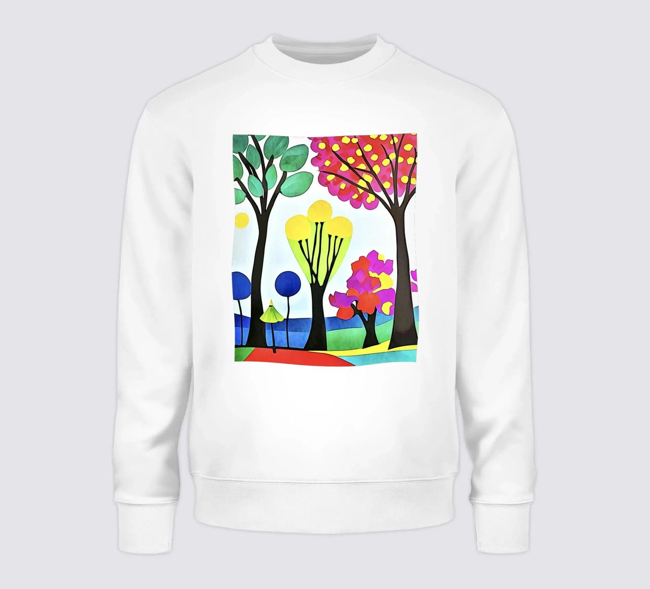 Paesaggio colorato felpa da ZAMART