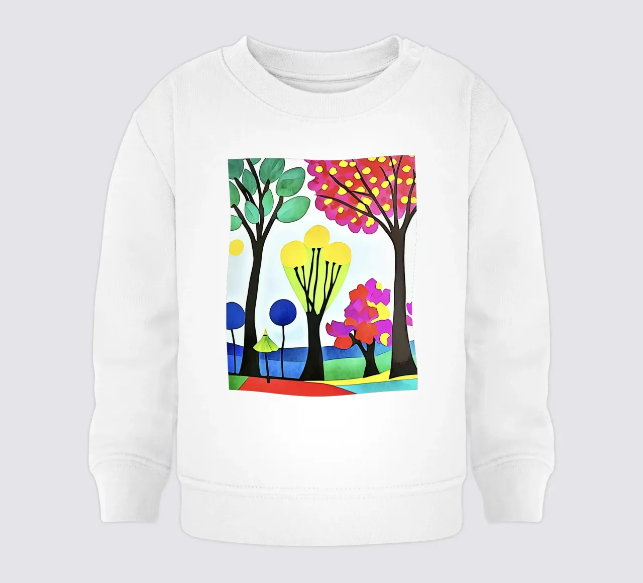 Paesaggio colorato felpa neonato da ZAMART