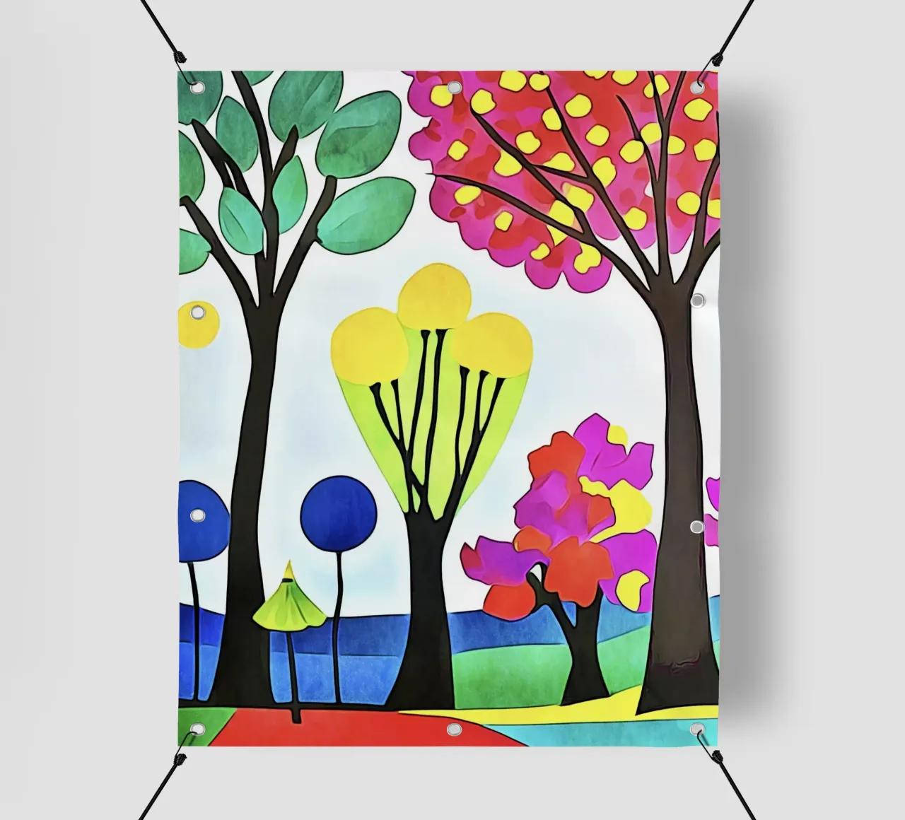 Paesaggio colorato telo in pvc da ZAMART