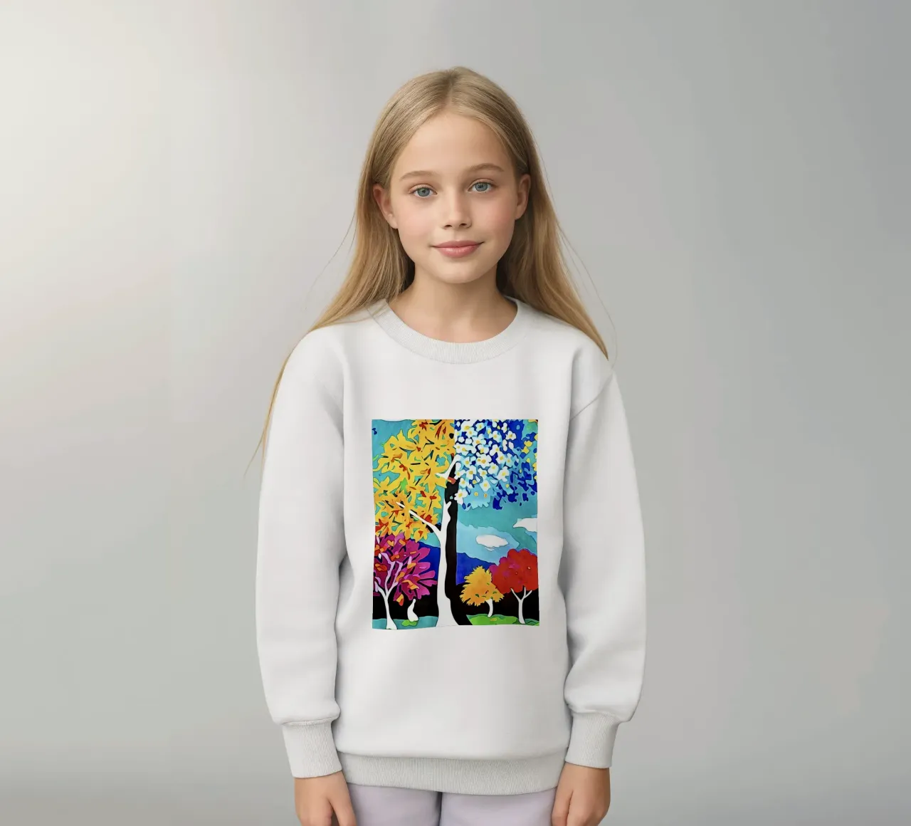 Paesaggio colorato, motivo #4 felpa bambino da ZAMART