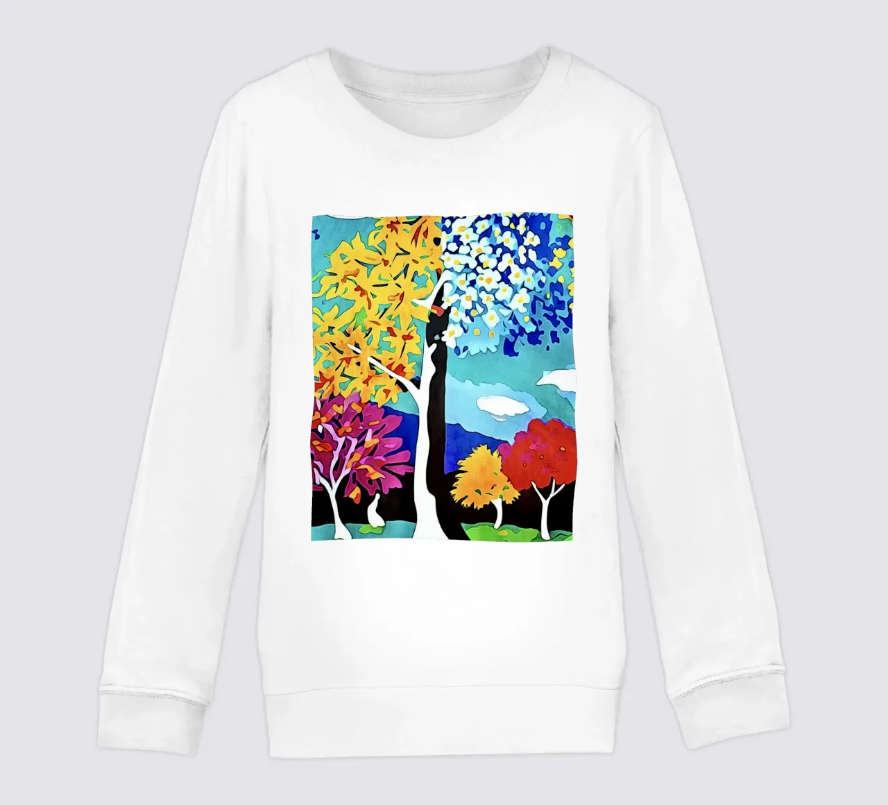 Paesaggio colorato, motivo #4 felpa bambino da ZAMART