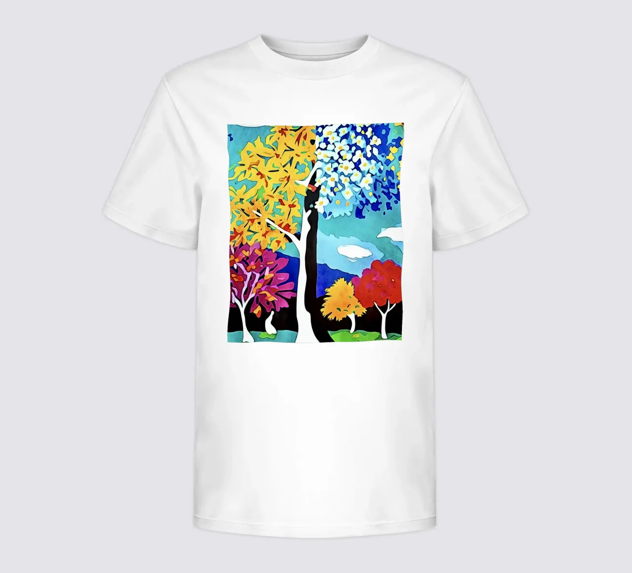 Paesaggio colorato, motivo #4 t-shirt bambini da ZAMART