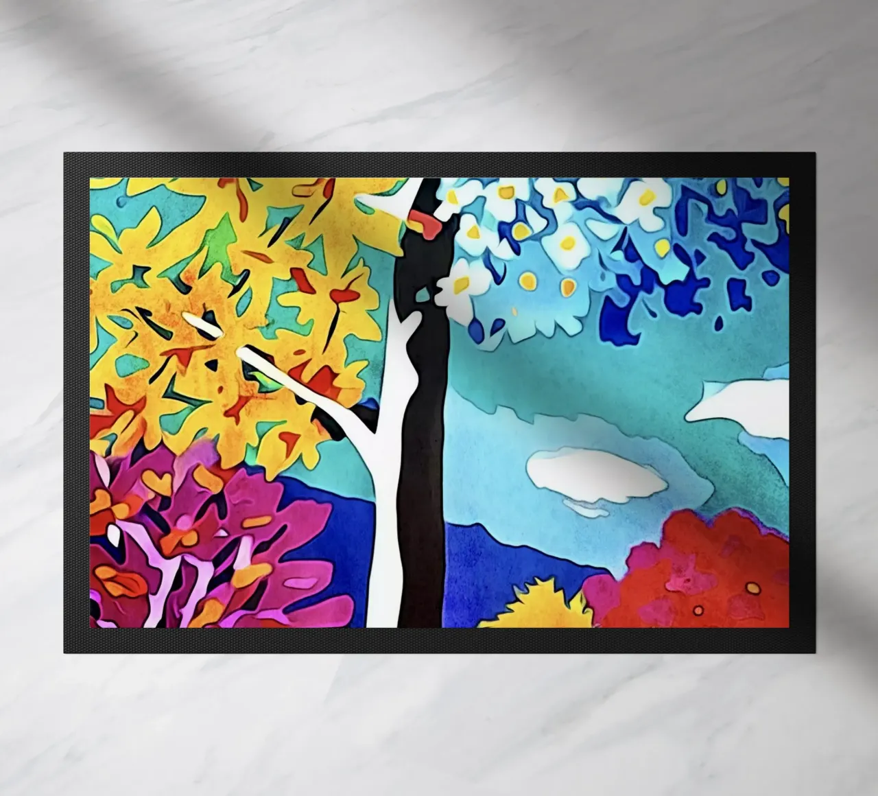 Paesaggio colorato, motivo #4 zerbino da ZAMART