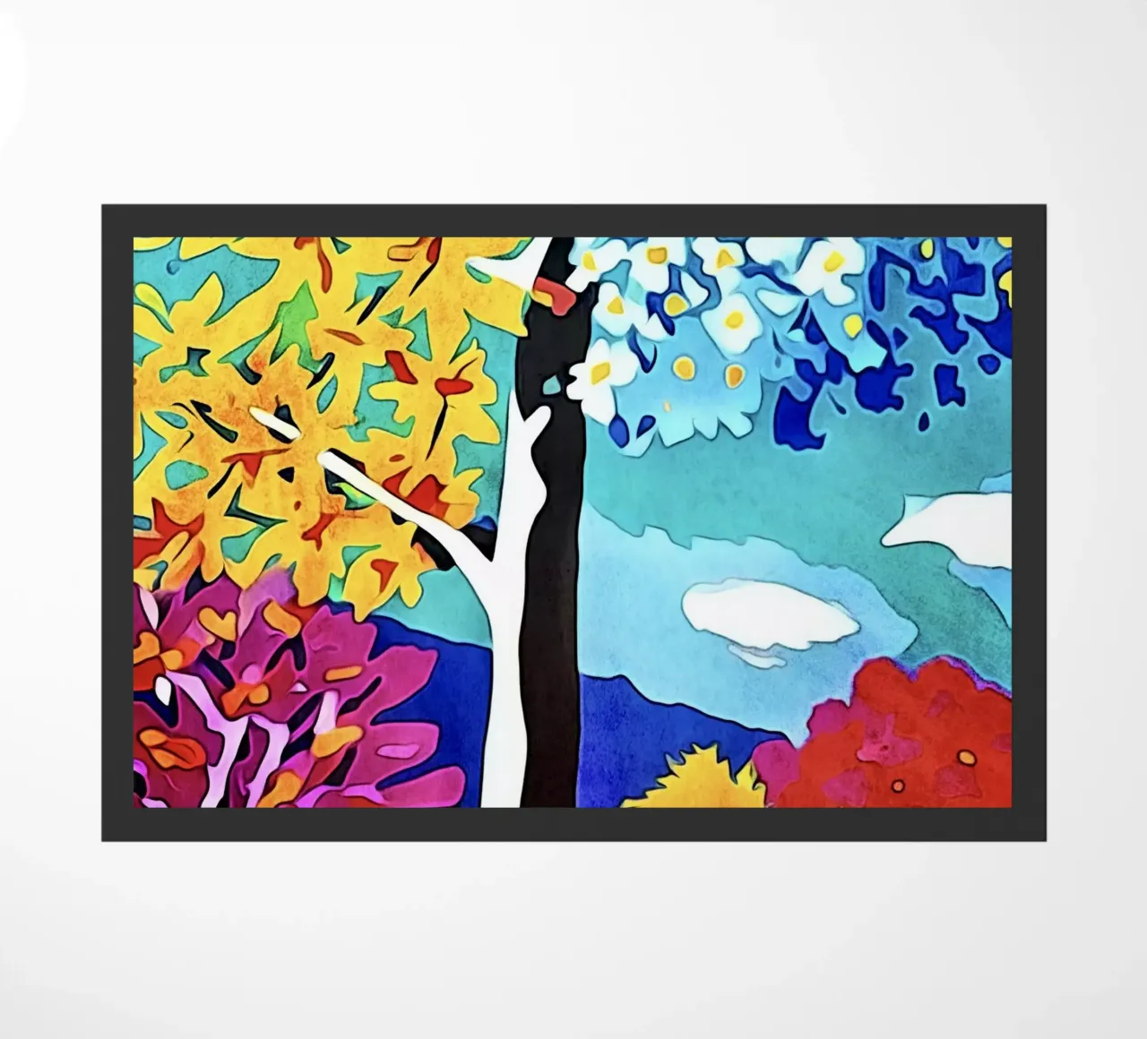 Paesaggio colorato, motivo #4 zerbino da ZAMART