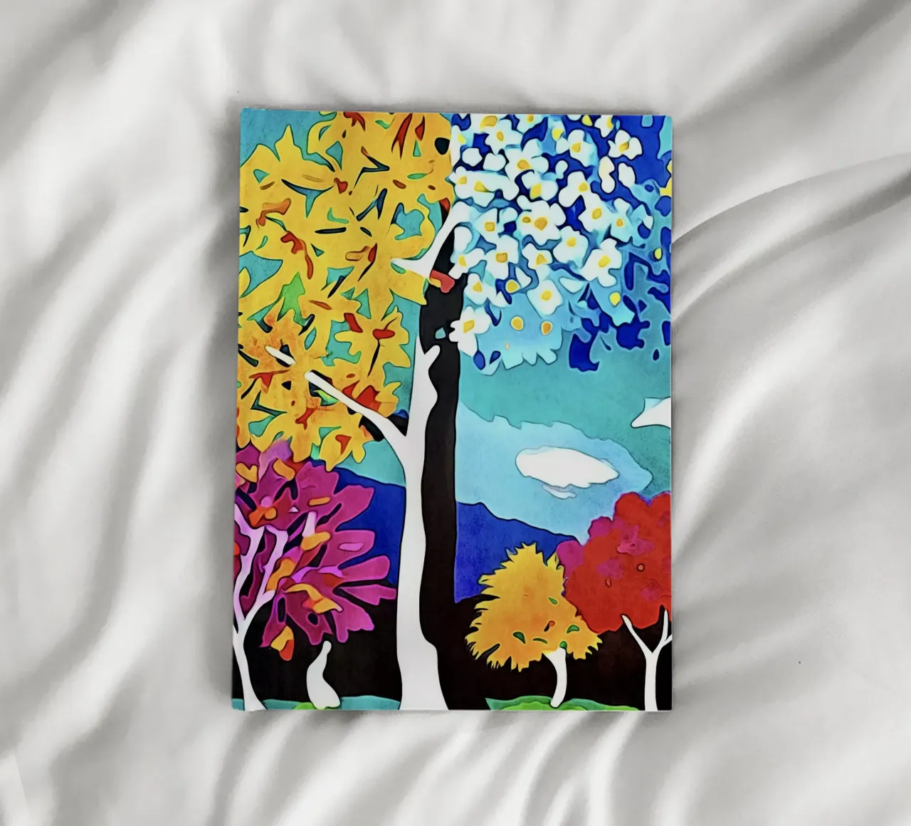 Colourful landscape, motif #4 notebook by ZAMART