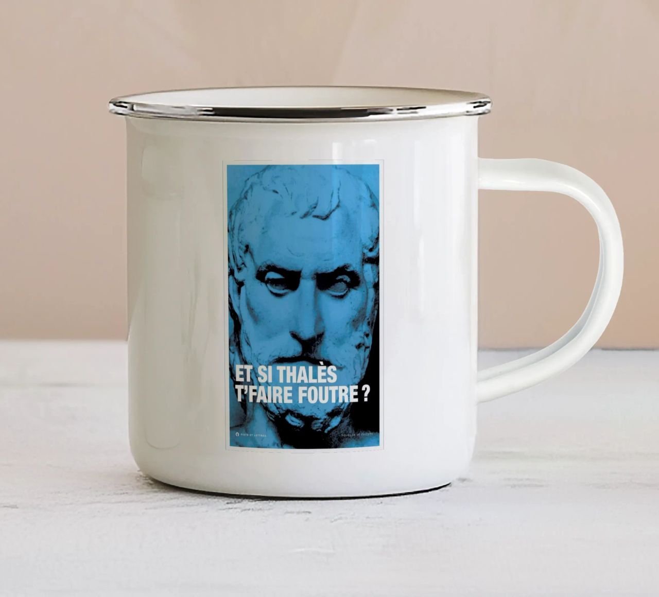 Thales tazza in smalto da Fists Et Lettres
