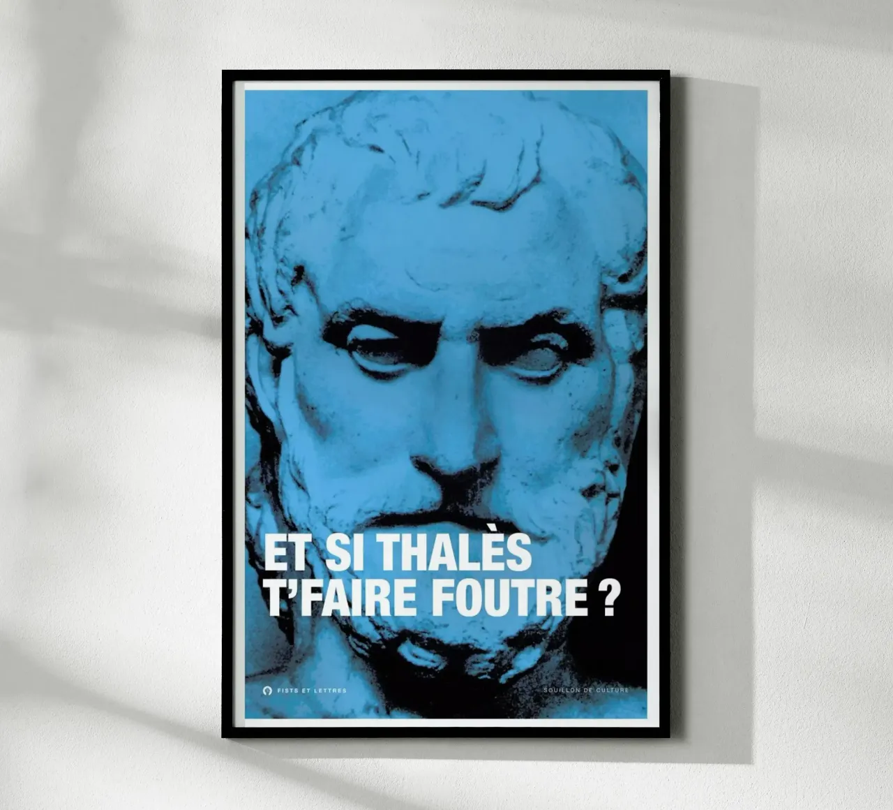Thales poster con telaio in alluminio da Fists Et Lettres