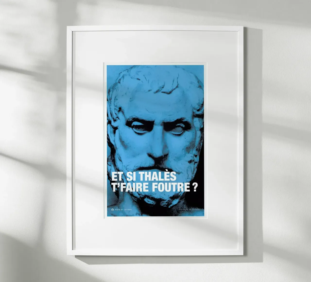 Thales poster con telaio in alluminio da Fists Et Lettres