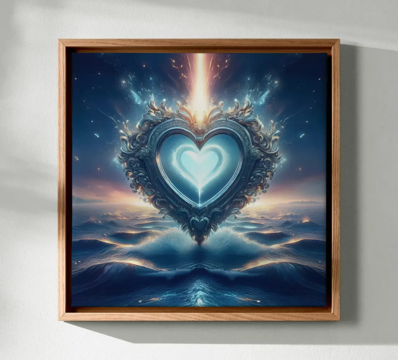 liefde1 canvas met Baklijst van kimmindmuse