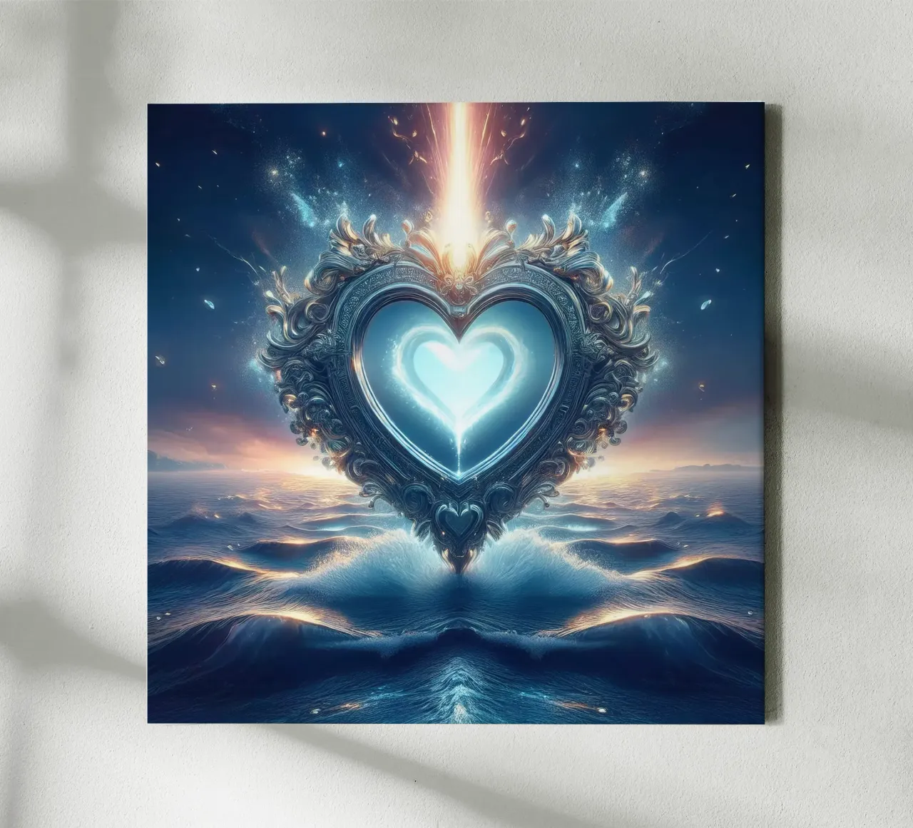 liefde1 canvas met Baklijst van kimmindmuse