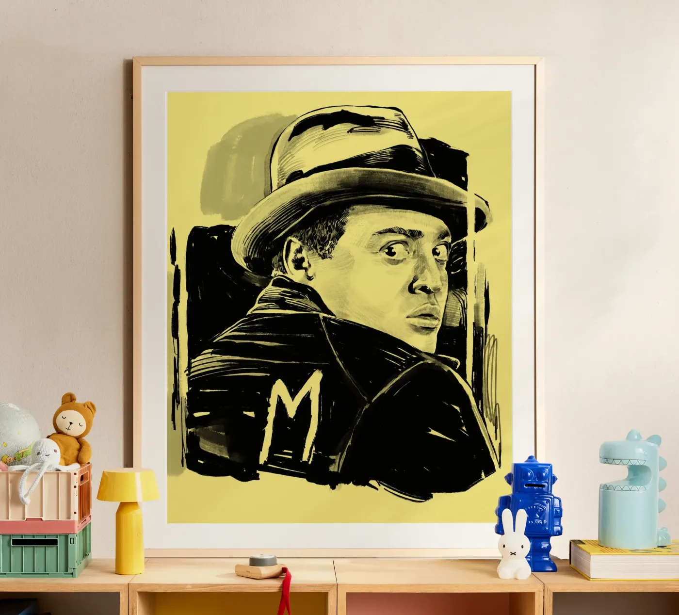 Peter Lorre - M poster by DrawDraw