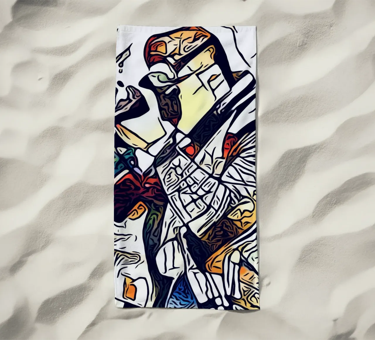 In search of motifs, motif #3 beach towel by ZAMART