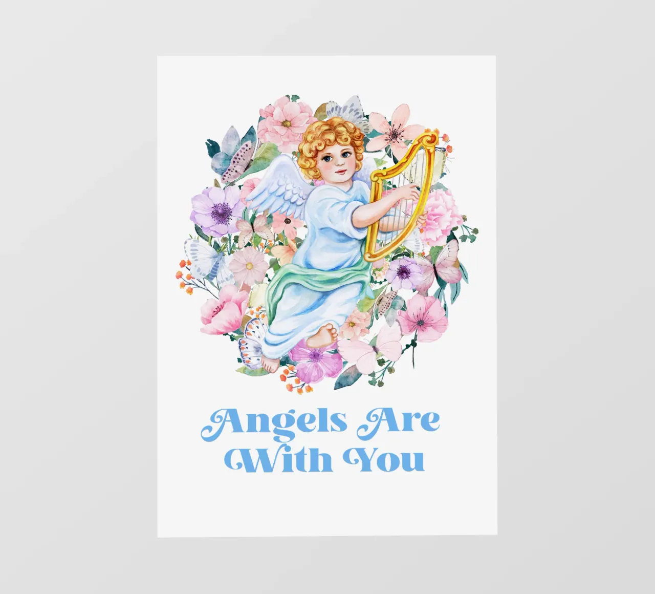 Angels and Flowers photo wallpaper by Mostly Pink
