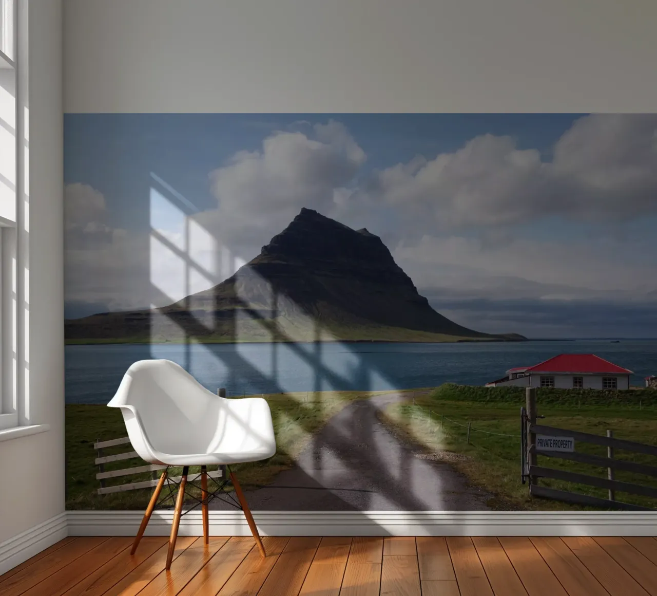 Mountain in Iceland by the sea photo wallpaper by Fjöllart