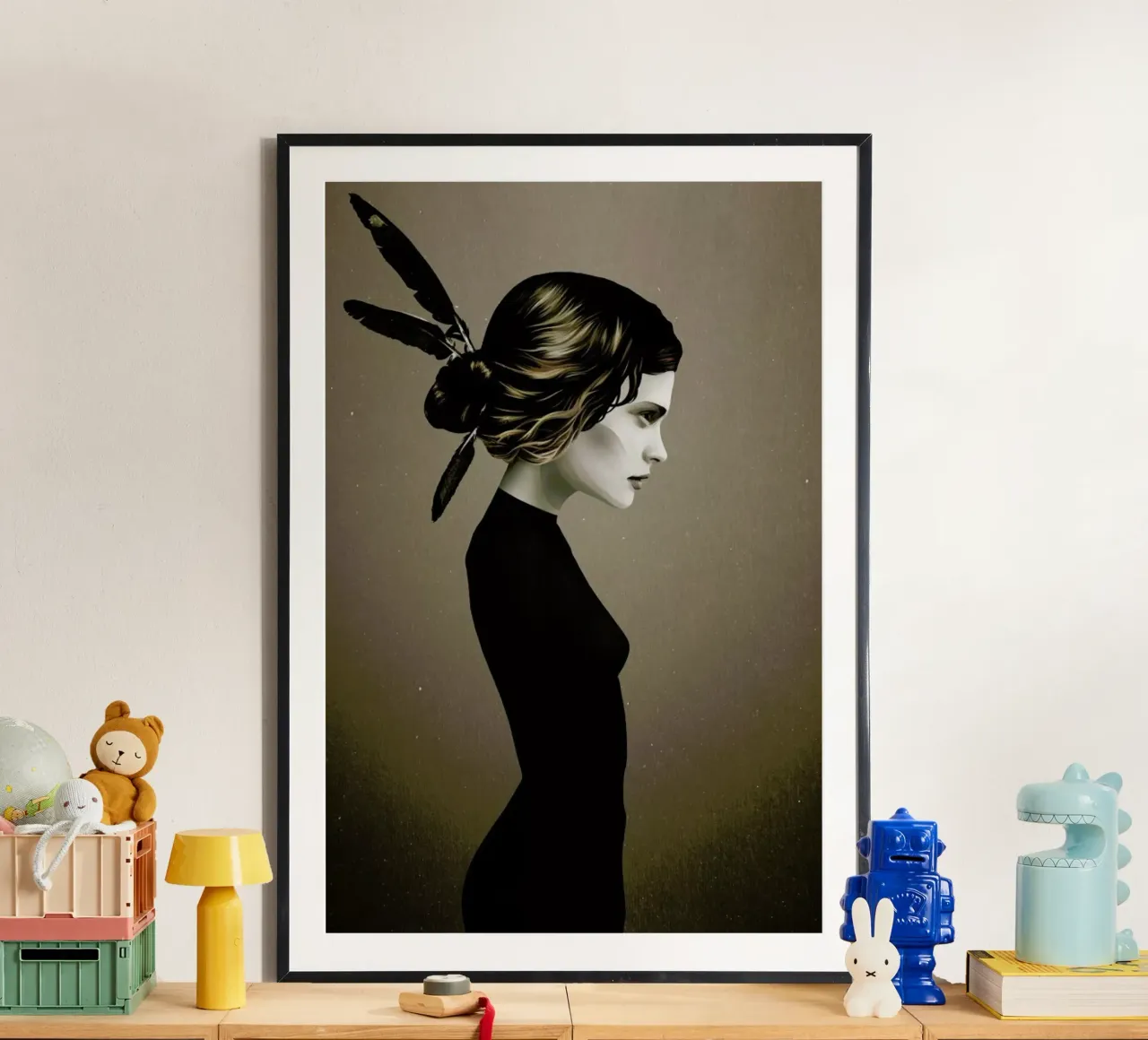 This City II poster con telaio in plastica da Ruben Ireland
