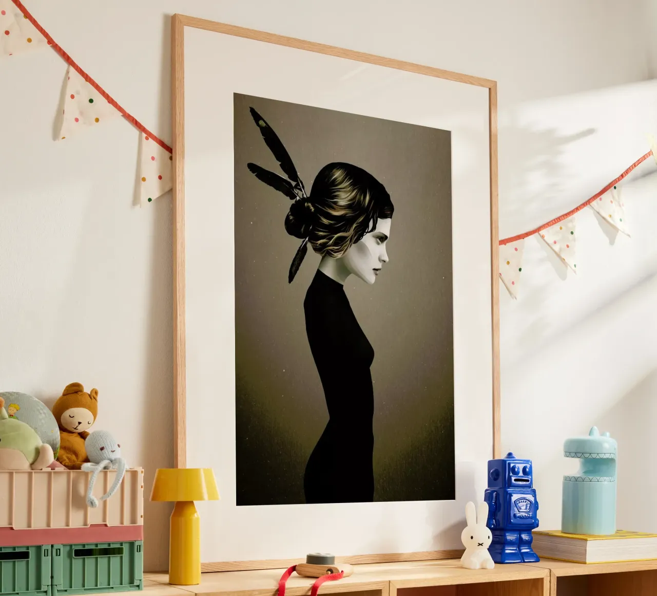 This City II poster con telaio in plastica da Ruben Ireland