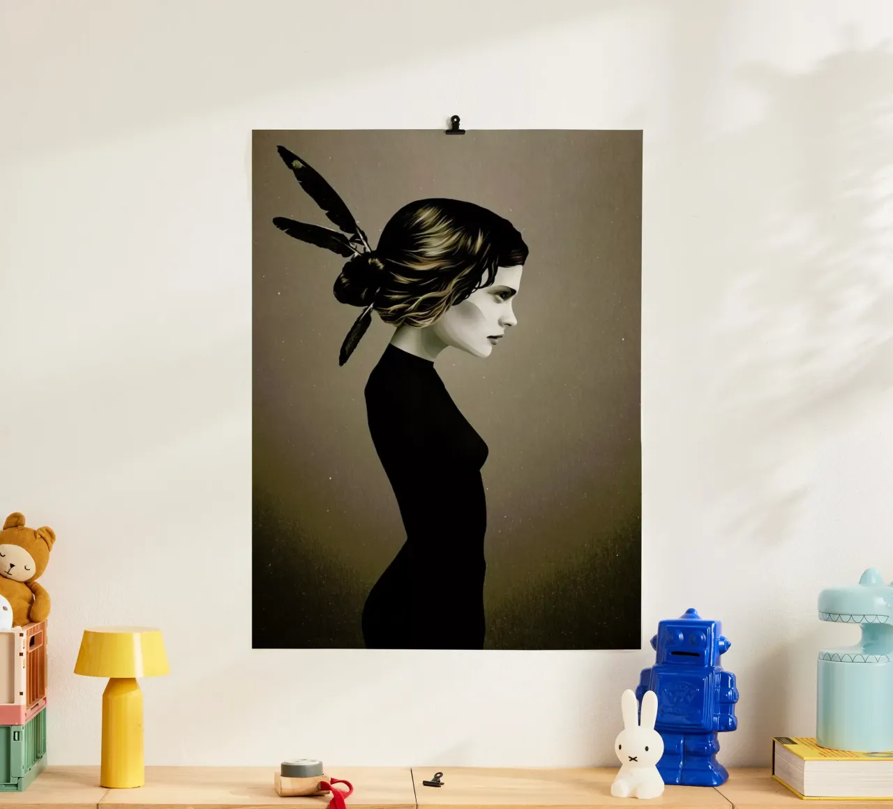 This City II poster con telaio in plastica da Ruben Ireland