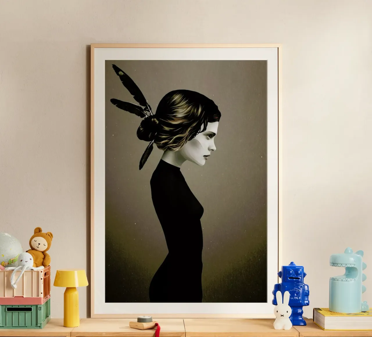 This City II poster con telaio in plastica da Ruben Ireland