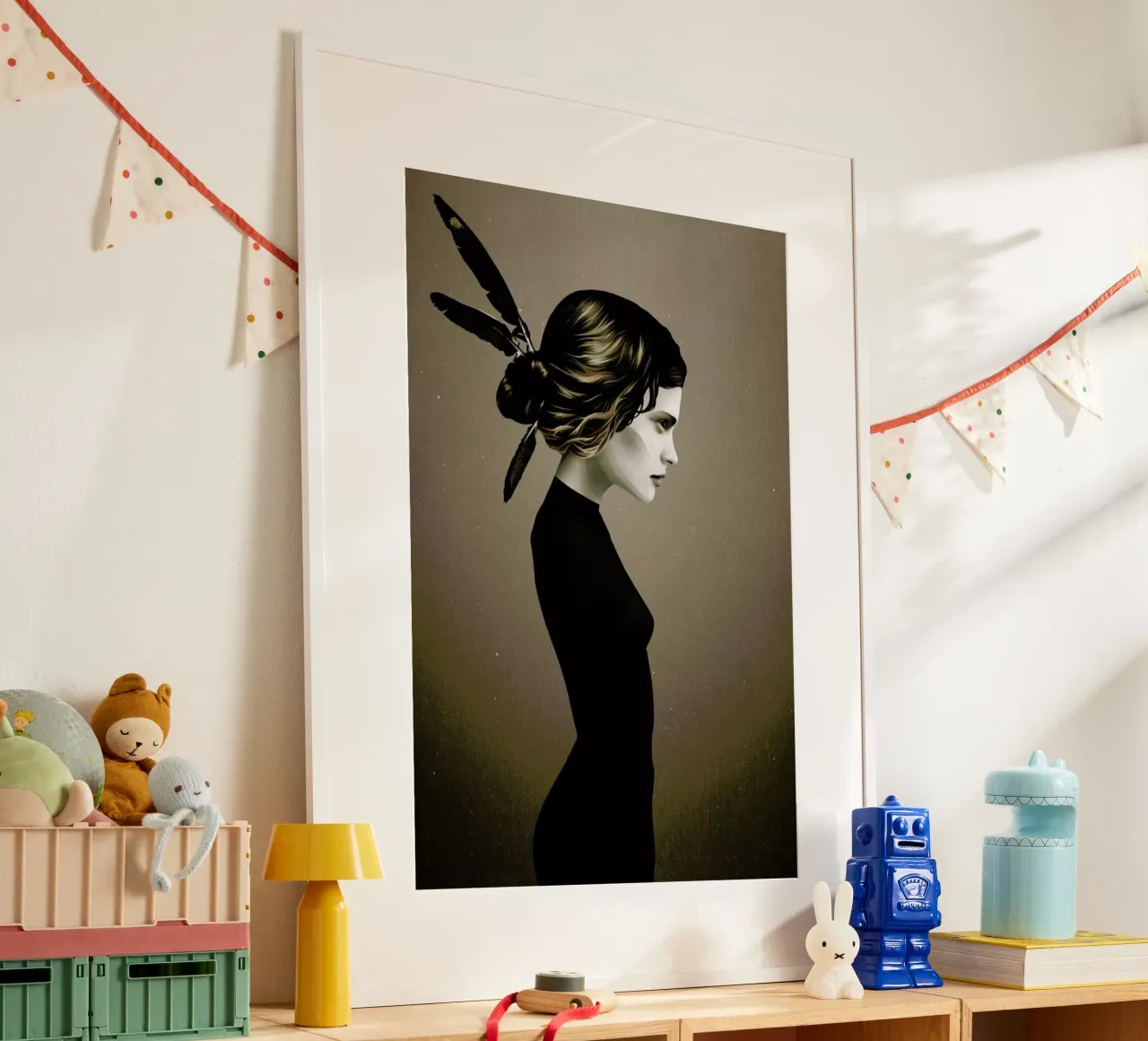 This City II poster con telaio in plastica da Ruben Ireland