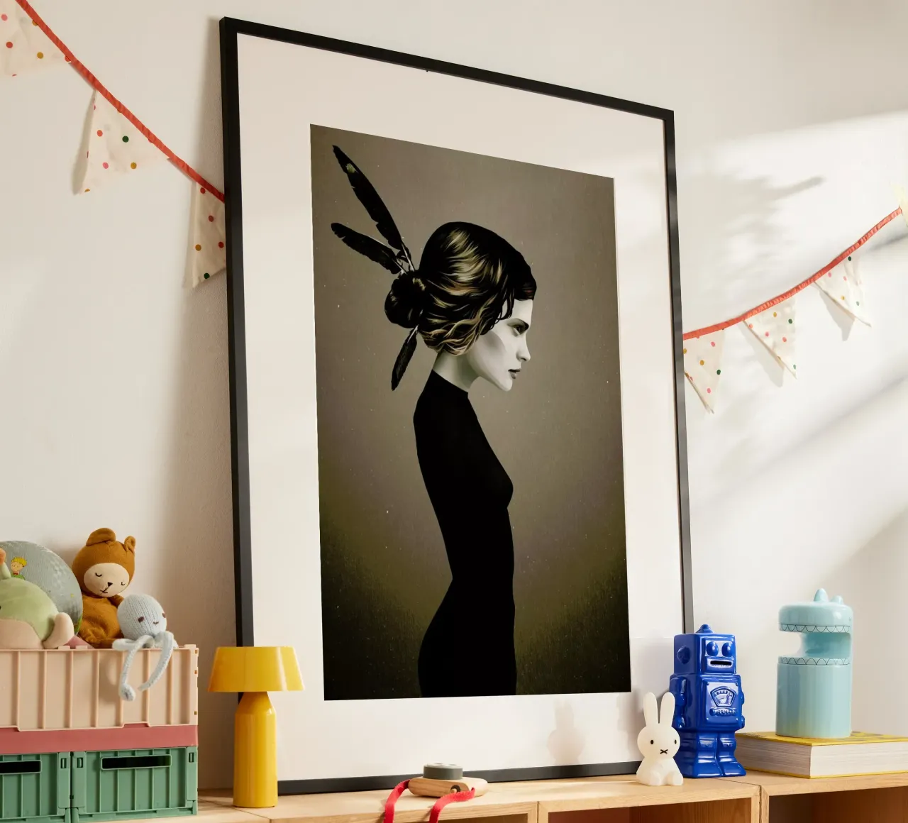 This City II poster con telaio in plastica da Ruben Ireland