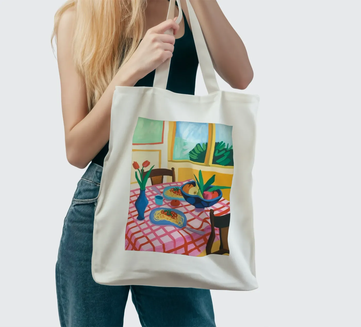 Dining Table tote bag by Eliban