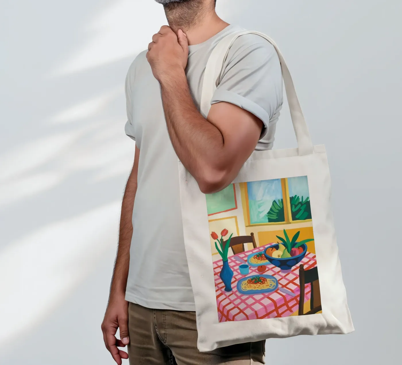 Dining Table tote bag by Eliban