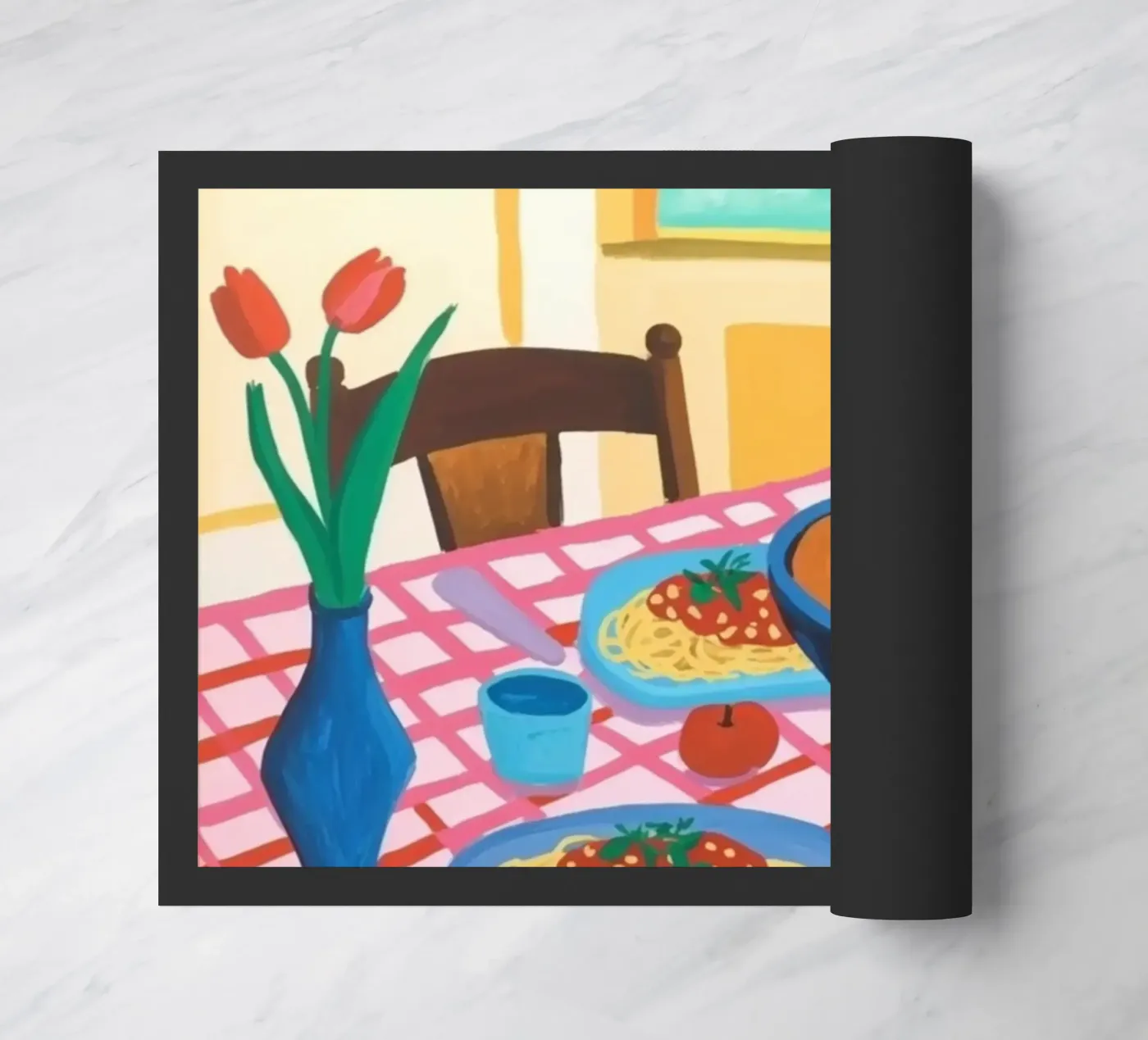 Eettafel deurmat van Eliban