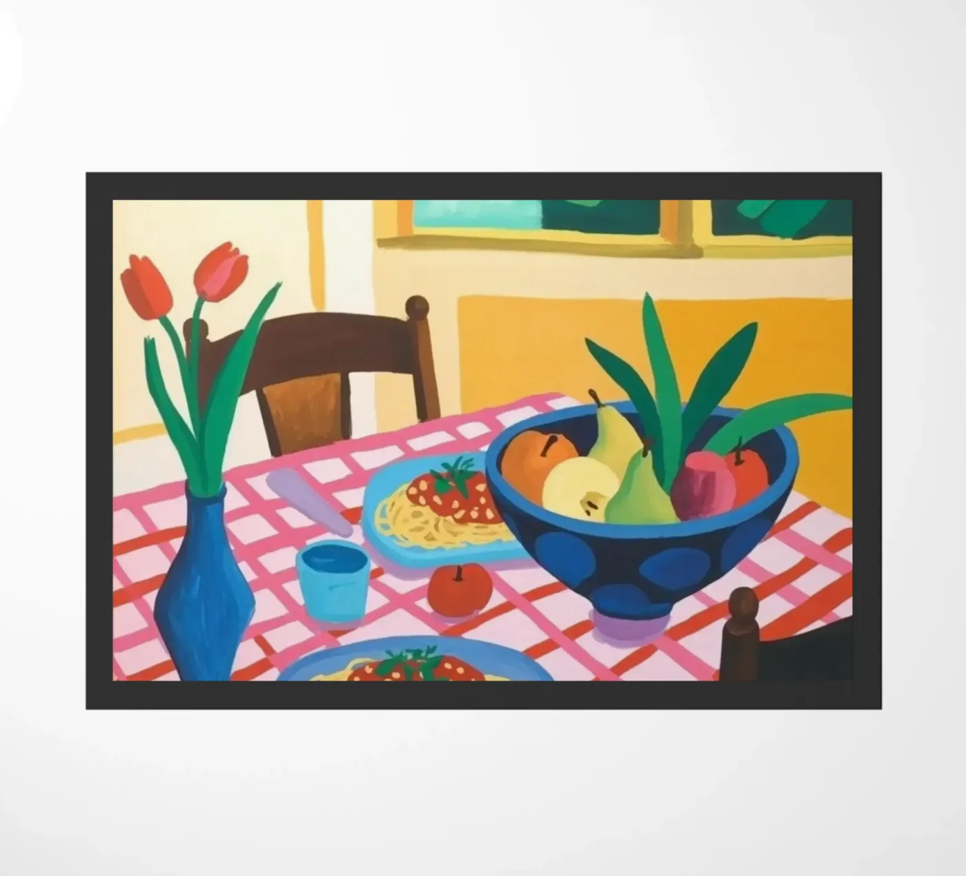 Eettafel deurmat van Eliban