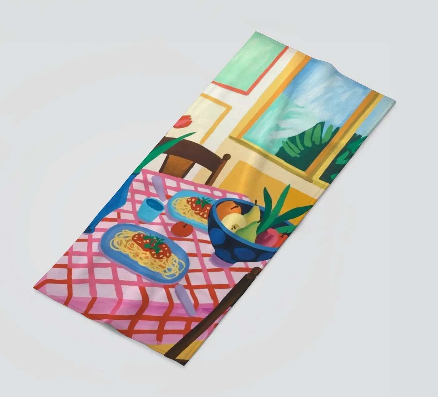 Eettafel strandhanddoek van Eliban