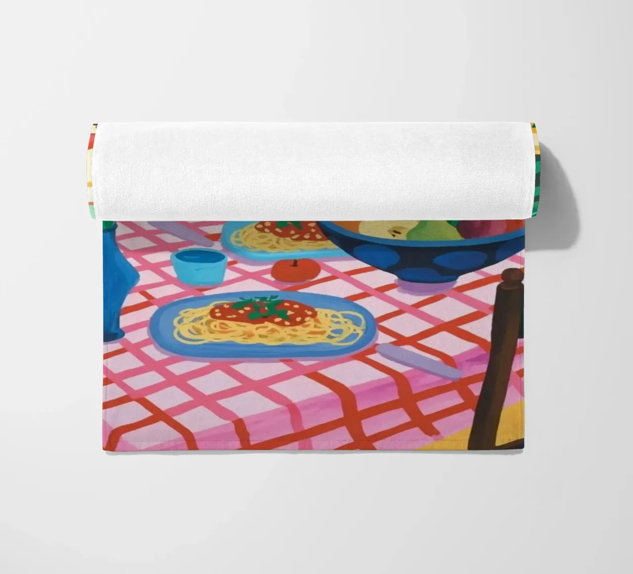 Dining Table beach towel by Eliban