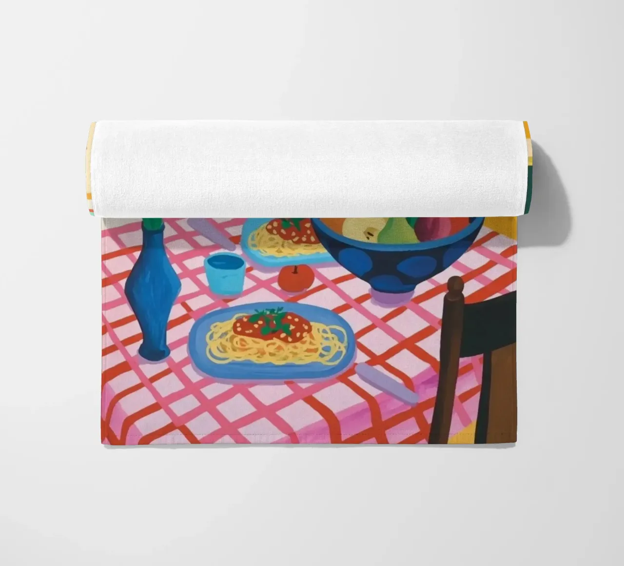 Dining Table beach towel by Eliban