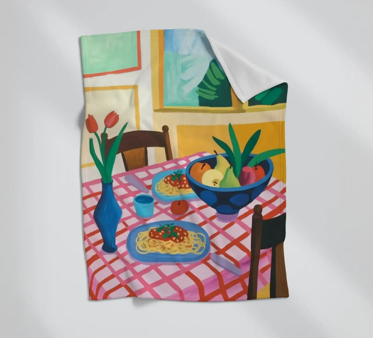 Dining Table Fleecedecke von Eliban