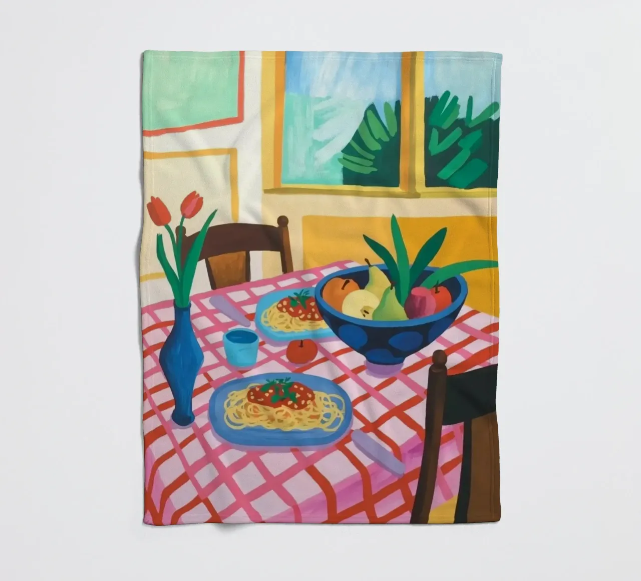 Dining Table Fleecedecke von Eliban