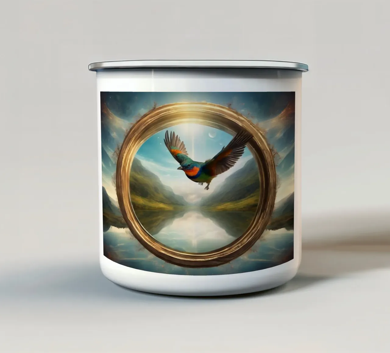 libero1 tazza in smalto da kimmindmuse